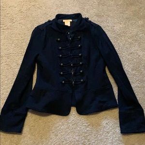 Black buttons romantic fashion jacket